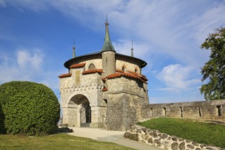 Augustenturm, Lichtenstein Castle, fairytale castle of Württemberg, romantic fairytale castle on