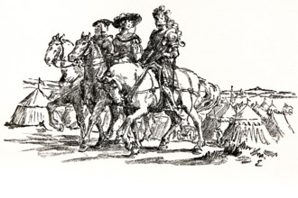 Illustration by Hermann Ebers, 21 June 1881 to 10 February 1955, painter, draughtsman, artist,