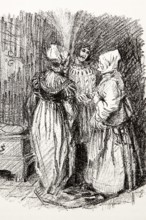 Illustration by Hermann Ebers, 21 June 1881 to 10 February 1955, painter, draughtsman, artist,