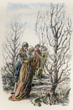 Illustration by Hermann Ebers, 21 June 1881 to 10 February 1955, painter, draughtsman, artist,