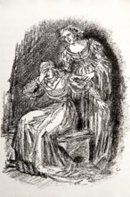 Illustration by Hermann Ebers, 21 June 1881 to 10 February 1955, painter, draughtsman, artist,
