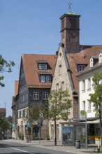 Historic buildings on Königstraße, Old Town, Fürth, Middle Franconia, Franconia, Bavaria, Germany