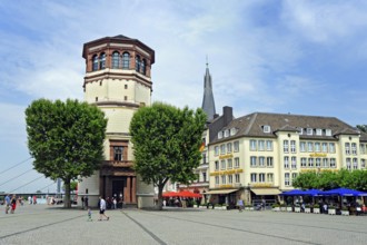 Castle tower on Burgplatz, Old Town, Düsseldorf, Rhineland, North Rhine-Westphalia, North