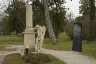 St. Marx Cemetery, Wolfgang Amadeus Mozart grave monument, Vienna