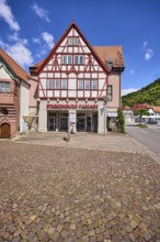 Starkenburg Passage, shopping centre, pedestrian zone, half-timbered houses, general architecture,