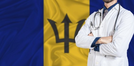 Barbados national health system. Barbados health and medical insurance concept