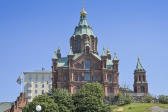 Uspenski Cathedral, Pormestarin Channel, Old Town, Helsinki, Finland