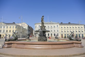 Havis Amanda statue and fountain, Kauppatori, Old Town, Helsinki, Finland