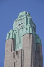 Clock Tower, Central Station, Helsingin Päärautatieasema, Kaivokatu, Old Town, Helsinki, Finland