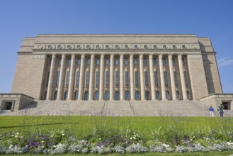 National Parliament, Eduskuntatalo Parliament Building, Mannerheimintie, Helsinki, Finland