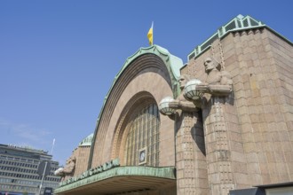 Central Station, Helsingin Päärautatieasema, Kaivokatu, Old Town, Helsinki, Finland