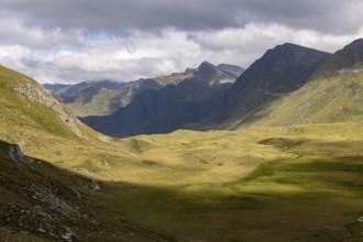 Alpe Carorescio with Piano Grande plateau, Quinto, Ticino, Switzerland