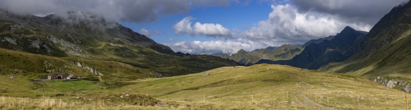 Alpe Carorescio with Piano Grande plateau, Quinto, Ticino, Switzerland