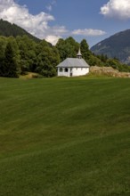 Caplutta S. Leci, chapel in the Surselva, Tujetsch, Sedrun, Graubünden, Switzerland
