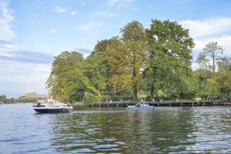 Insel der Jugend, Spree, Treptow, Berlin, Germany