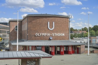 Metro station Olympiastadion, Charlottenburg, Berlin, Germany