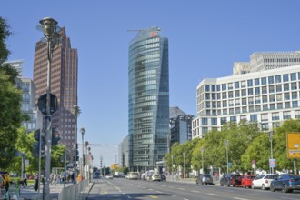 High-rise buildings, Kollhoff, Bahntower, Potsdamer Platz, Tiergarten, Mitte, Berlin, Germany