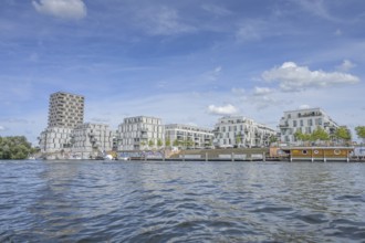 Havel, new buildings, residential tower, residential buildings, Waterkant, Wasserstadt, Daumstraße,