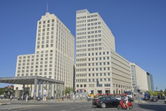 Train station, Hotel Ritz Carlton, Beisheim Centre, Potsdamer Platz, Tiergarten, Mitte, Berlin,
