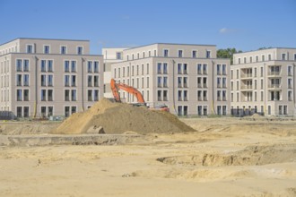 New buildings, construction site, Daumstraße, Haselhorst, Spandau, Berlin, Germany