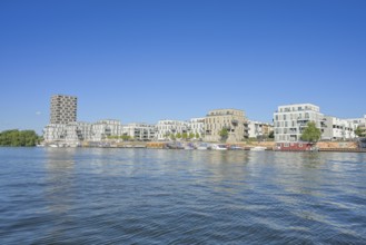 Havel, new buildings, residential tower, residential buildings, Waterkant, Wasserstadt, Daumstraße,