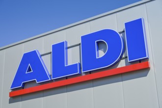 Logo Aldi Nord supermarket, Berlin, Germany