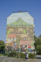 Mural, Nicaraguan village Monimbo 1978, Skandinavische Straße, Lichtenberg, Berlin, Germany