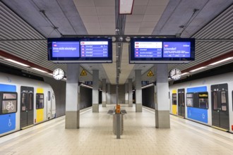 Deutsche Bahn DB Regio class 430 S-Bahn Stuttgart trains at Filderstadt station, Germany