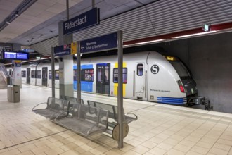 Deutsche Bahn DB Regio class 430 S-Bahn Stuttgart train at Filderstadt station, Germany