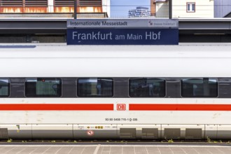 Deutsche Bahn DB ICE high-speed train at Frankfurt Central Station, Germany