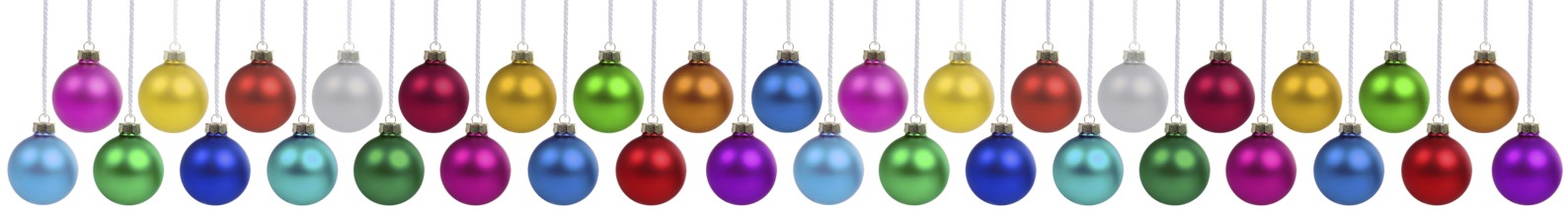 Christmas baubles with Christmas decorations banner colours collection many baubles decoration