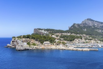 Port de Soller on Majorca holidays by the sea travel mountains landscape in Port de Sóller, Spain
