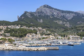 Port de Soller on Majorca holidays by the sea travel mountains landscape in Port de Sóller, Spain