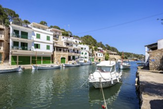 Bay of Cala Figuera on Majorca with boats holiday by the sea trip in Cala Figuera, Spain