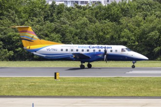 An Embraer EMB-120 Brasilia aircraft of InterCaribbean Airways with the registration number VQ-TMJ