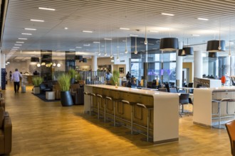 Lufthansa Senator Lounge in Terminal 1 at Frankfurt Airport, Germany