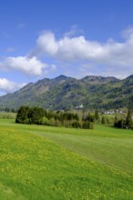 Jadersdorf and St. Lorenzen church, Gitschtal, Carinthia, Austria