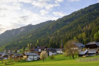 Evening atmosphere at Lake Weissensee, near Techendorf, Carinthia, Austria