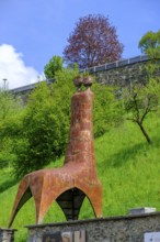 Sculpture on the way to the castle, Gmünd in Carinthia, Austria