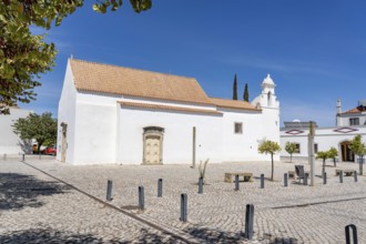 The old town centre of Tavira, the Catholic church Ermida de Santa Ana in the Algarve, Portugal