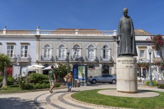 The old town of Tavira, at Praça Dr António Padinha, in the Algarve, Portugal