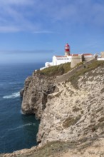 Cabo de São Vicente lighthouse, at the Cape Cabo de São Vicente, south-west tip of the European