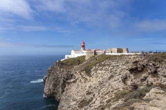 Cabo de São Vicente lighthouse, at the Cape Cabo de São Vicente, south-west tip of the European