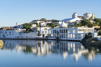The old town centre of Tavira, on the Gilao River in the Algarve, Portugal