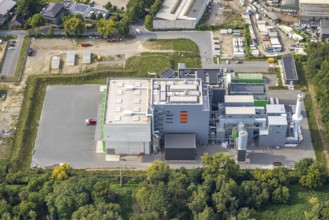 Aerial view, Dinslakener Holz-Energiezentrum DHE, Averbruch, Dinslaken, Ruhr area, North