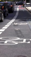 Bicycle, path, marking, Germany