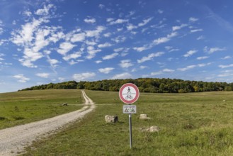 Danger to life from unexploded ordnance in the Swabian Alb biosphere reserve. Landscape of the Alb