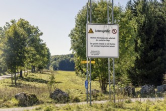 Danger to life from unexploded ordnance in the Swabian Alb biosphere reserve. Landscape of the Alb