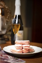 The Biscuit Rise de Reims is a crispy, airy, pink-coloured, very fragile patisserie speciality from