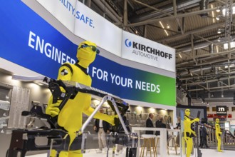 Exhibition stand of the automotive supplier Kirchhoff Automotive. IAA MOBILITY in Munich. The motor